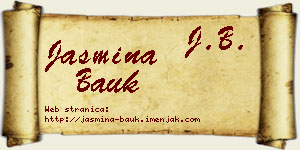 Jasmina Bauk vizit kartica